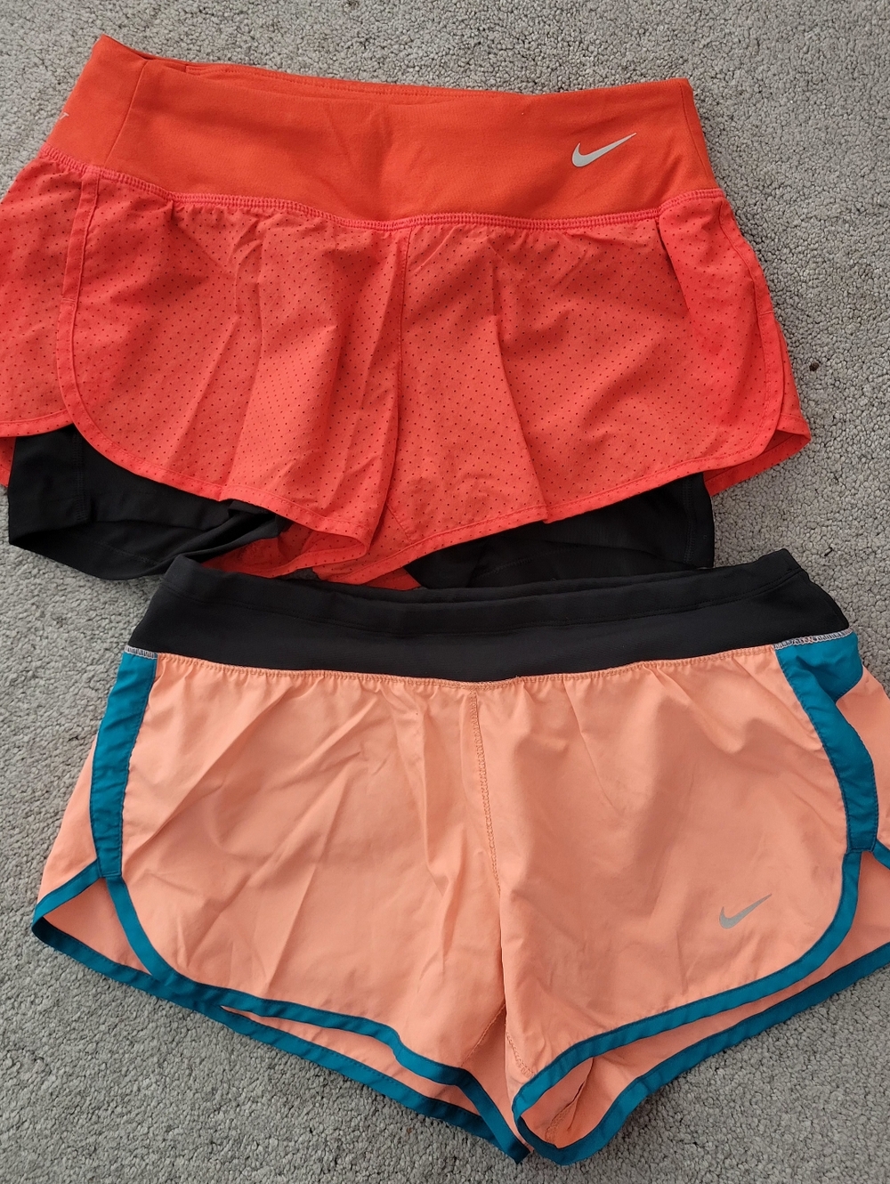 Nike Women's Running Shorts Bundle - 2 Pairs Size Small - Dri-FIT Athletic Set